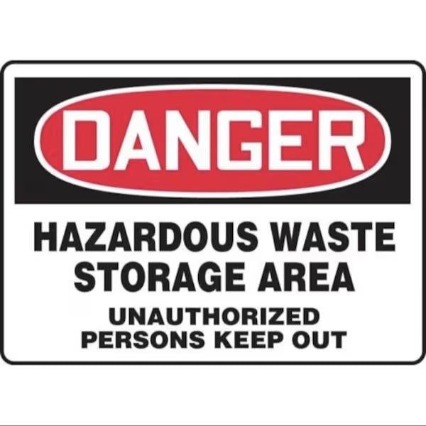 Accuform OSHA DANGER SAFETY SIGN HAZARDOUS MCHG100VA MCHG100VA - main